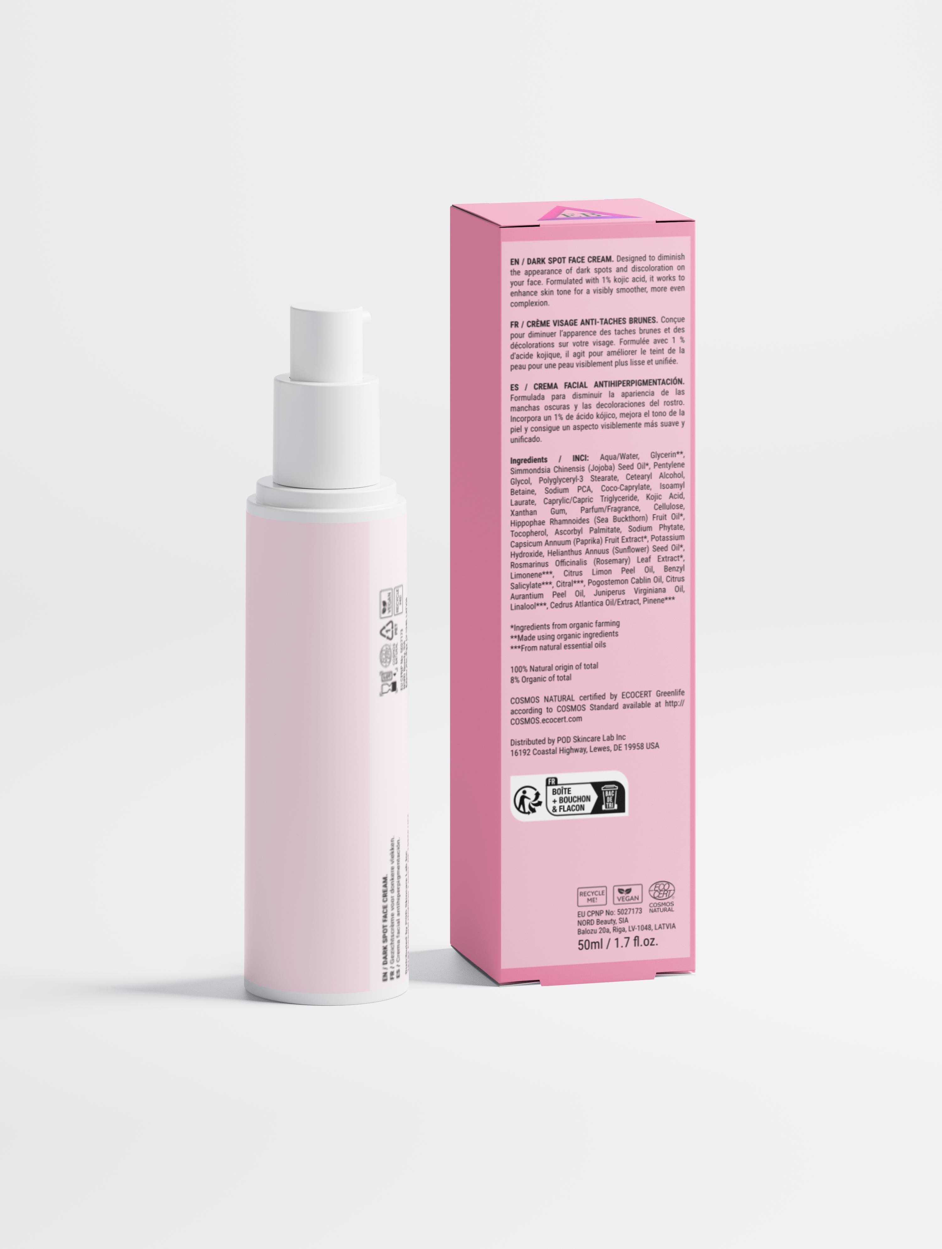 Dark Spot Face Cream with Kojic Acid