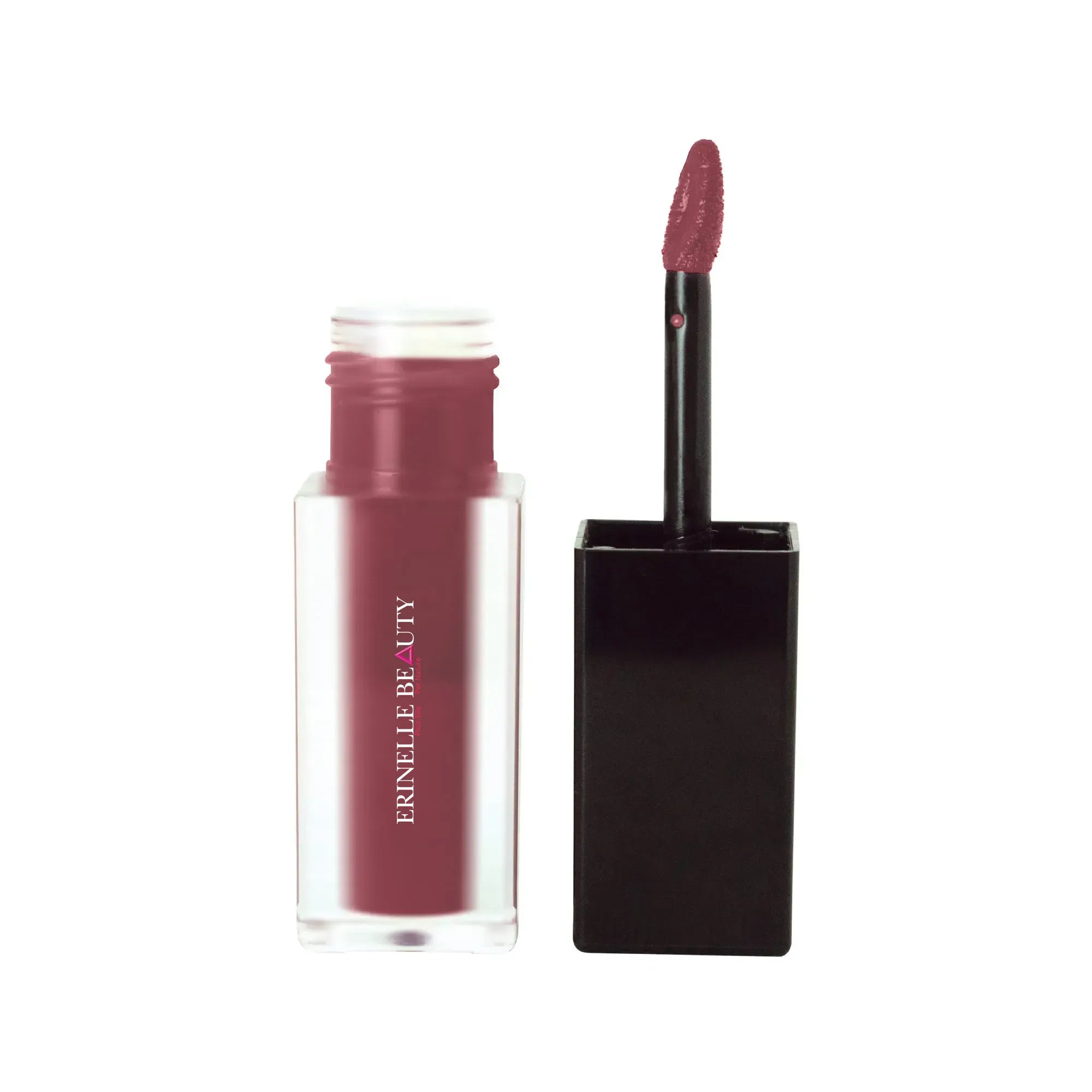Erinelle Beauty lip glow color reviver balm in mauve shade with applicator wand